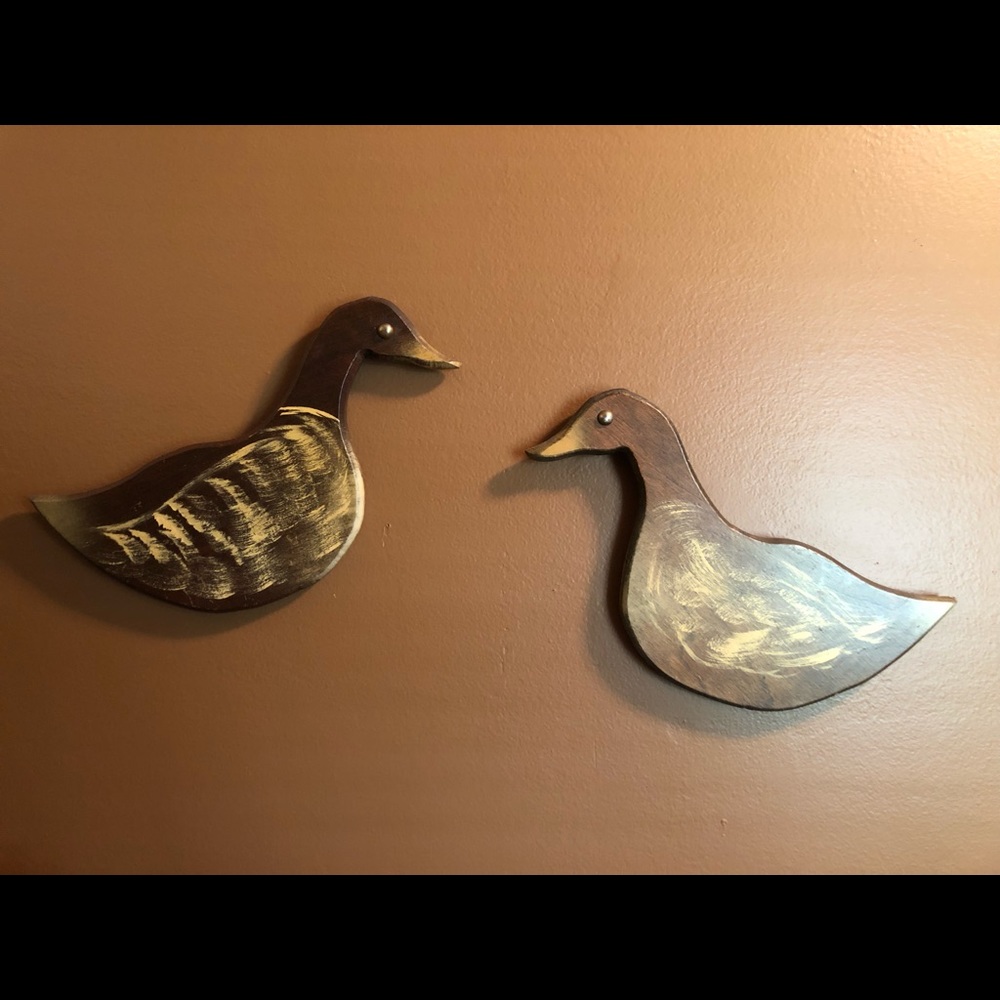 Handmade duck wall plaques